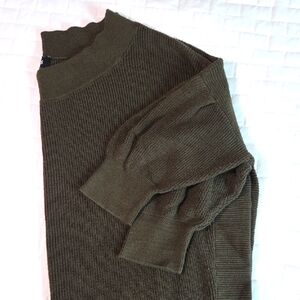 2 For $20 - Express Green 3/4 Sleeve, Rounded Hem Sweater